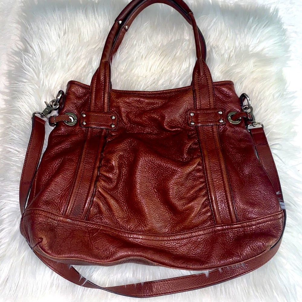 Brown Makowsky Tote/shoulder bag with arm strap